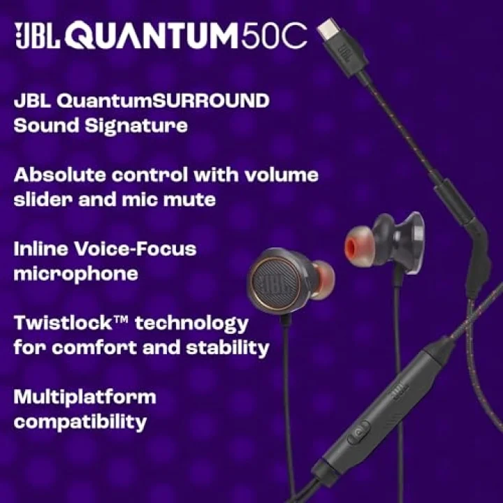 Quantum 50 USB-C,Gaming Kulaklık,Kablolu,Beyaz