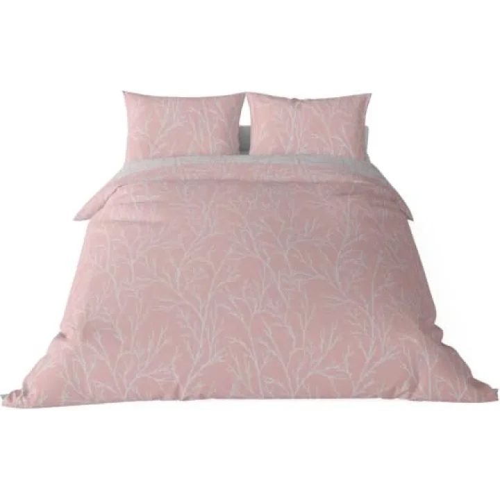 Queen Size Saten Nevresim Seti Pembe