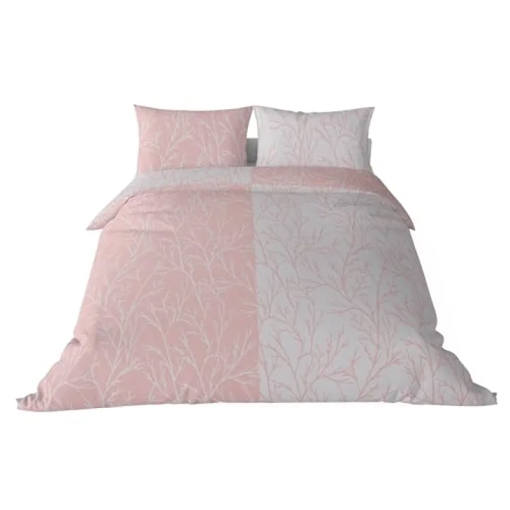 Queen Size Saten Nevresim Seti Pembe