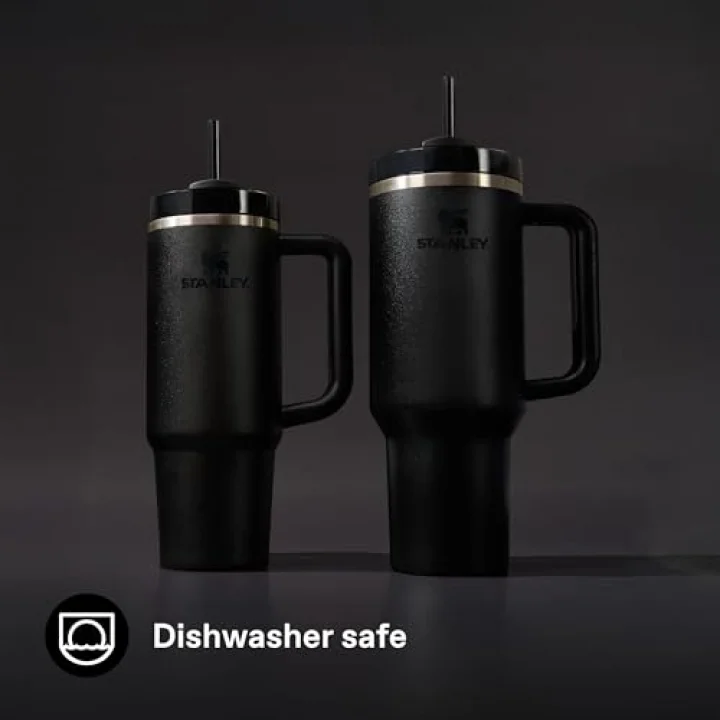 Quencher H2.0 FlowState Pipetli Termos Bardak 1.18 Litre - Black | Paslanmaz Çelik