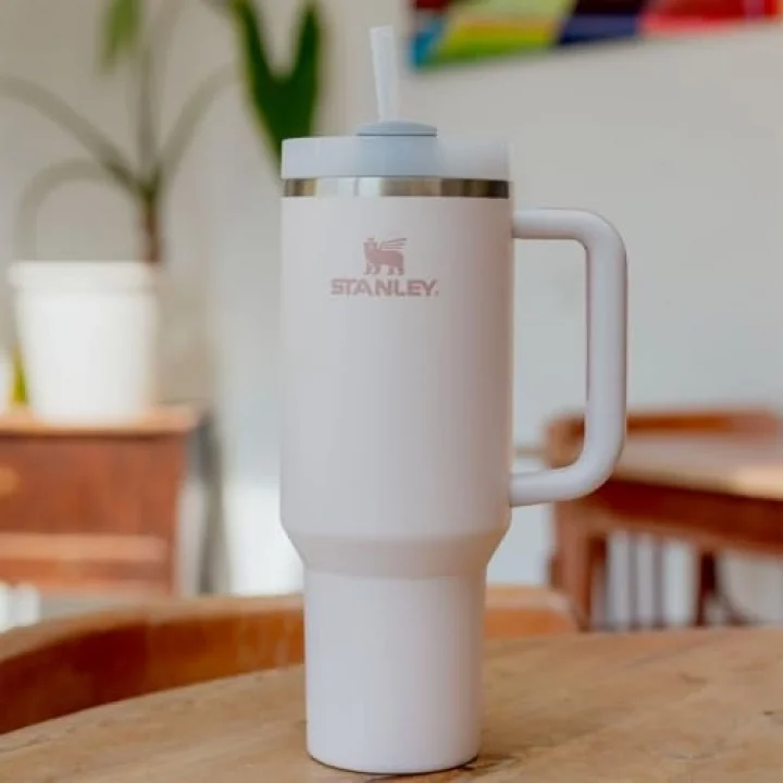 Quencher H2.0 FlowState Pipetli Termos Bardak 1.18 Litre - Pembe Kuvars (Rose Quartz) | Paslanmaz Çelik