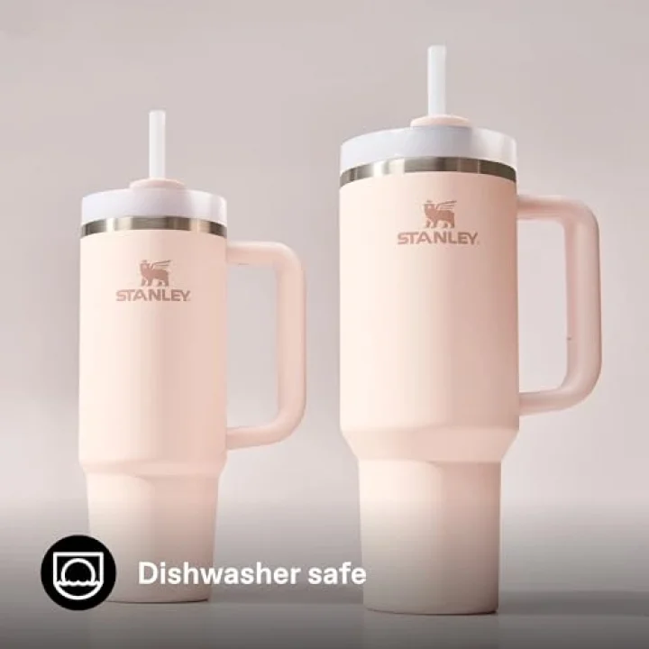 Quencher H2.0 FlowState Pipetli Termos Bardak 1.18 Litre - Pembe Kuvars (Rose Quartz) | Paslanmaz Çelik