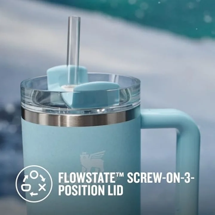 Quencher H2.0 FlowState Pipetli Termos Bardak 1.18 Litre - Powder Blue Crush | Paslanmaz Çelik