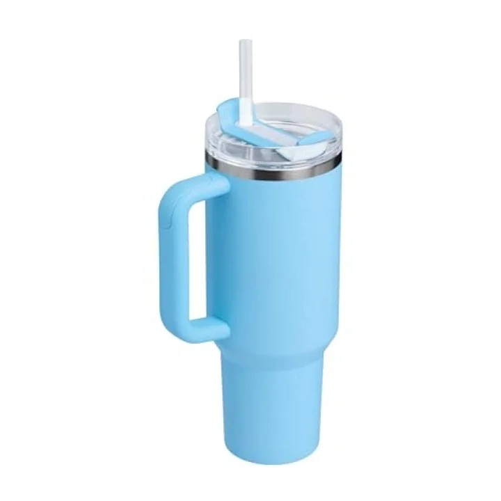 Quencher H2.0 FlowState Pipetli Termos Bardak 1.18 Litre - Powder Blue Crush | Paslanmaz Çelik