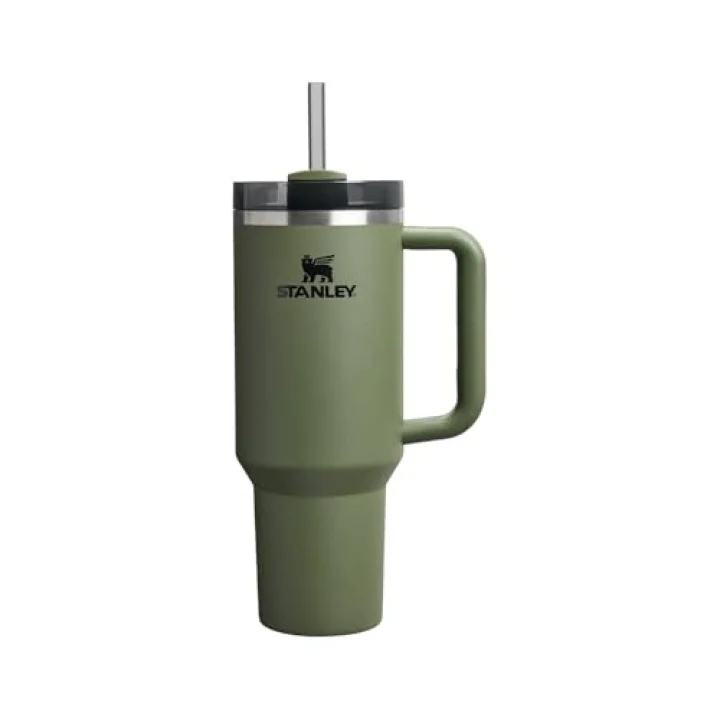 Quencher Pipetli Termos Bardak, Haki (Dried Pine), 1.18 Litre