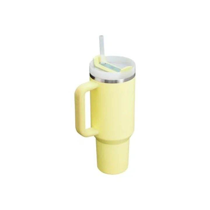 Quencher Pipetli Termos Bardak, Sarı (Pomelo), 1.18 Litre