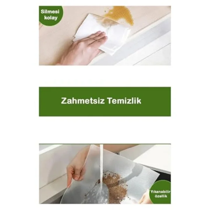 Raf ve Çekmece Örtüsü EVA Pıtırcık 45cm x 10 m – Kesilebilir Şeffaf Silikon & EVA Kaymaz Mat, Mutfak Dolabı, Buzdolabı ve Çekmeceler için Koruyucu, Yıkanabilir Silinebilir