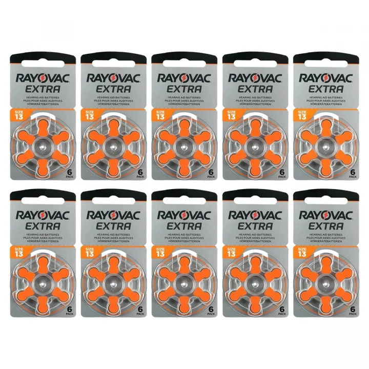 Rayovac Extra 13 Numara İşitme Cihazı Pili (10 Paket x 6 Adet = 60 Adet Pil)