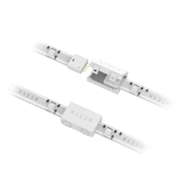 Razer Aether Light Strip Extender - RGB LED Işık Şeridi Uzatma (1M / 3ft Genişletici, 8 Genişleticiye Kadar Bağlayın, Esnek Tasarım) Beyaz