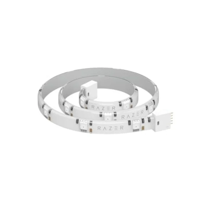 Razer Aether Light Strip Extender - RGB LED Işık Şeridi Uzatma (1M / 3ft Genişletici, 8 Genişleticiye Kadar Bağlayın, Esnek Tasarım) Beyaz