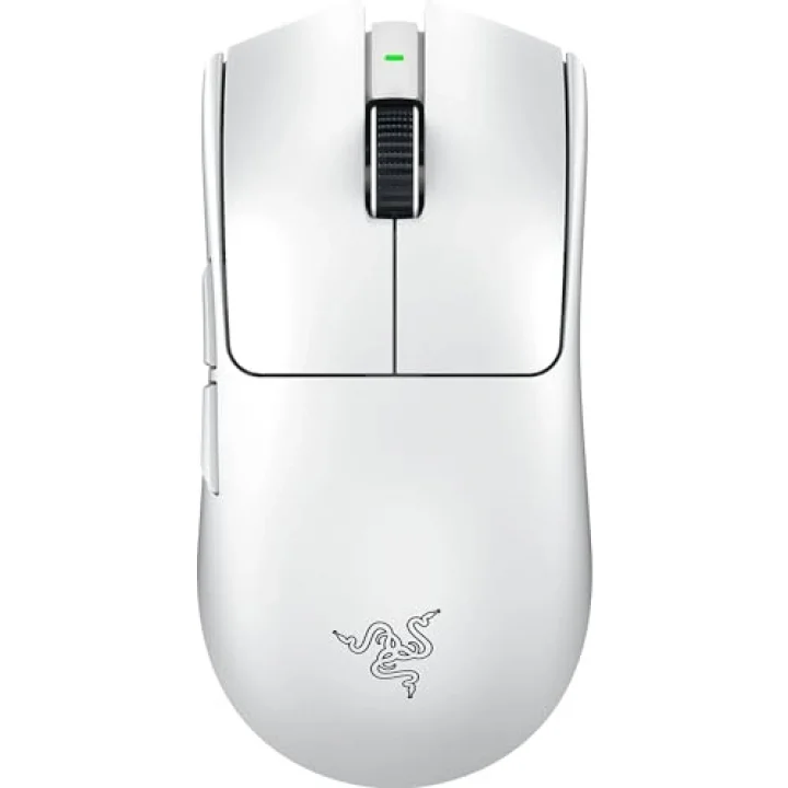 Razer Viper V3 Pro - Ultralight Kablosuz Espor Oyun Mouseu (8K Hz HyperPolling, 55g hafif tasarım, Focus Pro Sensör 35K DPI, HyperSpeed Kablosuz, 95 saat pil ömrü) Beyaz