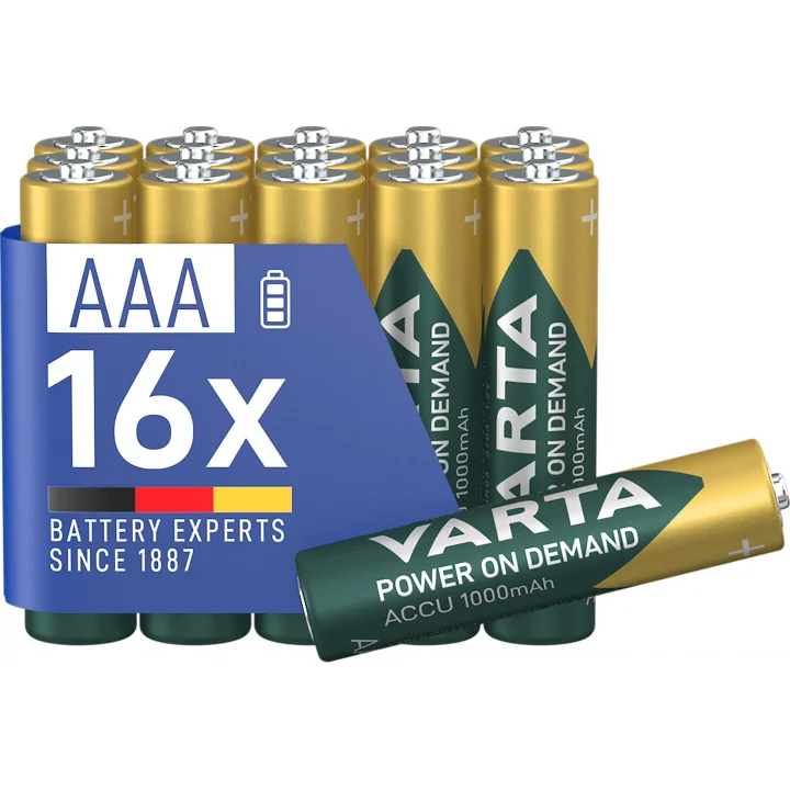 Rech.AAA 1000mAh 16 lı