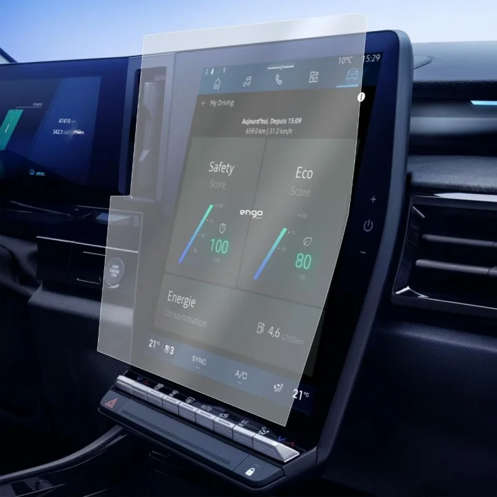 Renault Austral Multimedya 12 İnç İle Uyumlu Mat Ekran Koruyucu Techno Esprit Alpine
