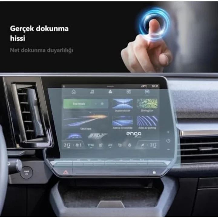 Renault Austral Multimedya 9 İnç İle Uyumlu Ekran Koruyucu Şeffaf Nano