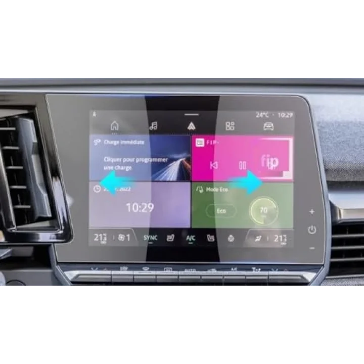Renault Austral Multimedya 9 İnç İle Uyumlu Ekran Koruyucu Şeffaf Nano