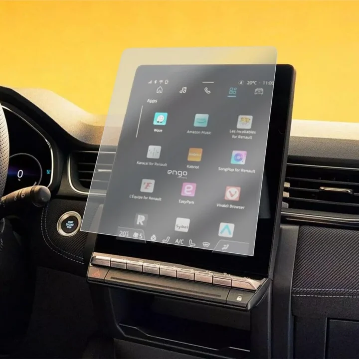 Renault Captur İle Uyumlu Mat Ekran Koruyucu 10.4 İnç Openr Link Multimedya