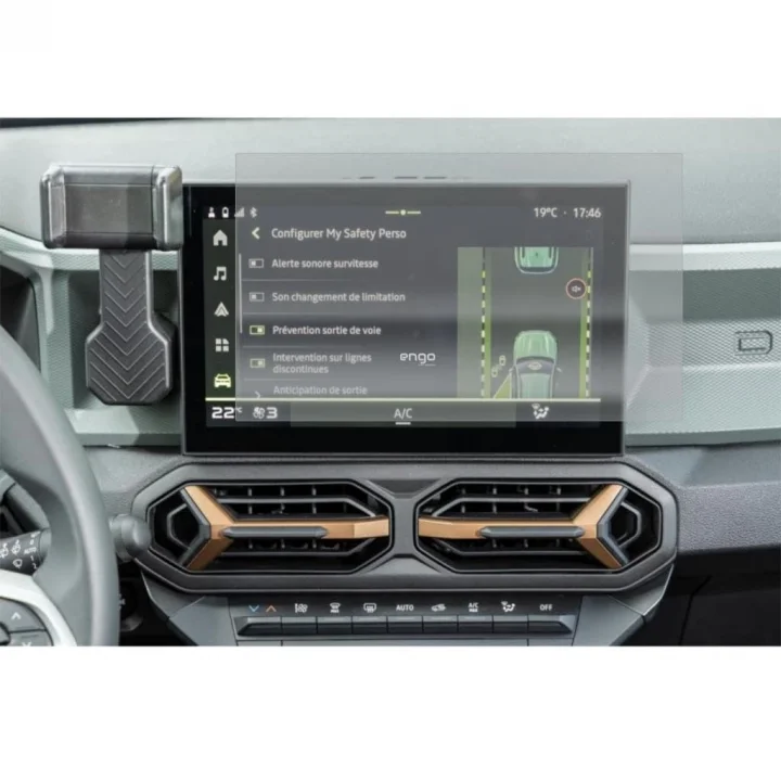 Renault Duster E-Tech 10.1 İnç İle Uyumlu Mat Ekran Koruyucu Multimedya