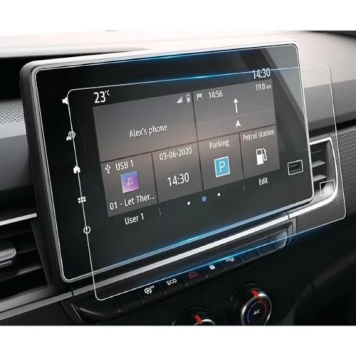 Renault Express Multimedya 8 İnç İle Uyumlu Ekran Koruyucu Şeffaf