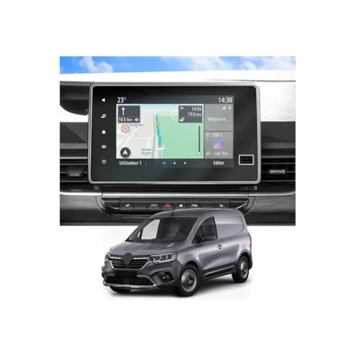 Renault Kangoo ile uyumlu 2024 2025 Multimedya 9H Nano Ekran Koruyucu