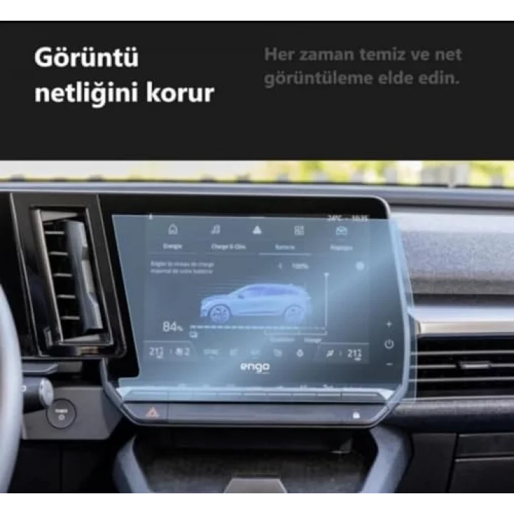Renault Megane E Tech 9 inç Multimedya İle Uyumlu Ekran Koruyucu Nano