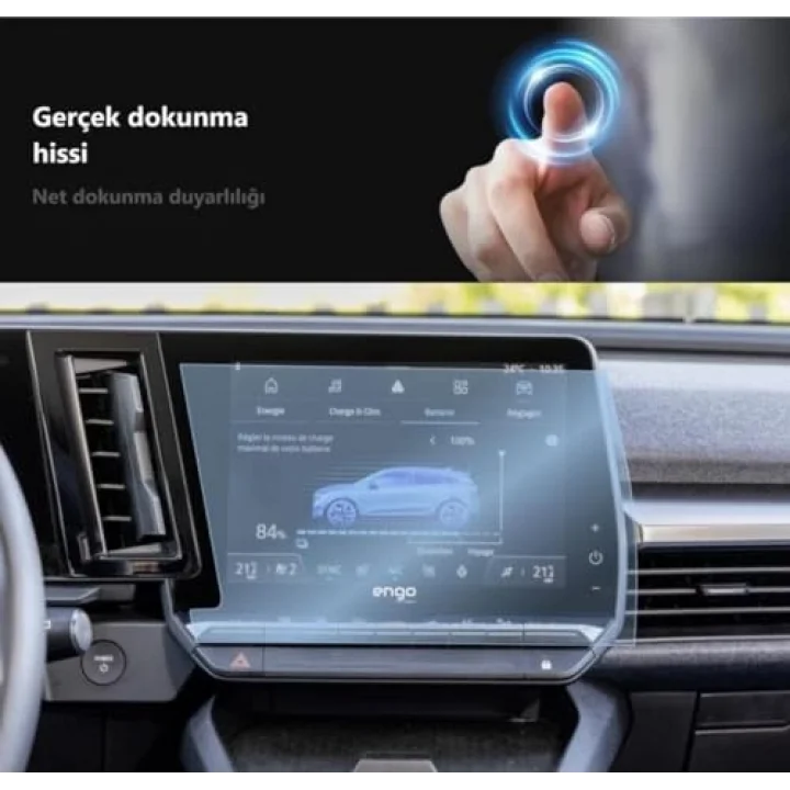 Renault Megane E Tech 9 inç Multimedya İle Uyumlu Ekran Koruyucu Nano