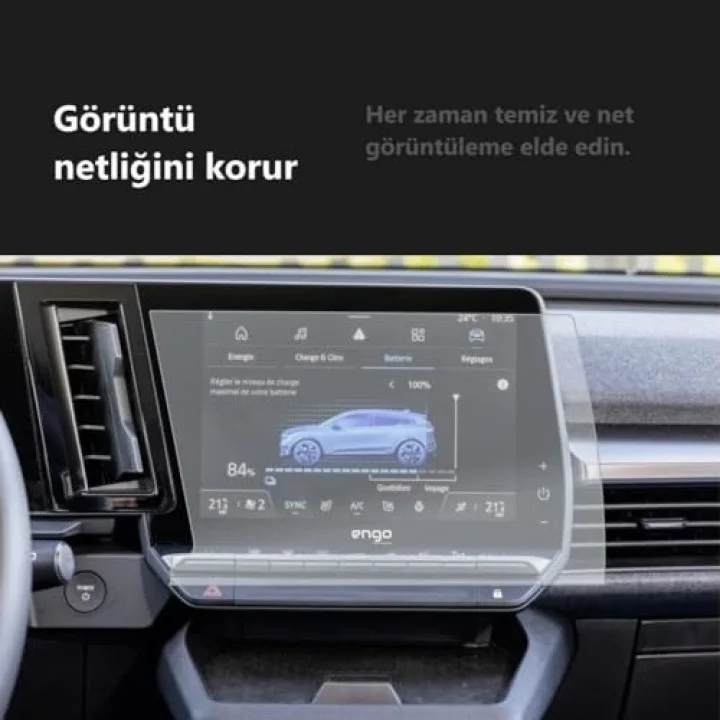 Renault Megane E-Tech Multimedya 9 İnç İle Uyumlu Mat Ekran Koruyucu