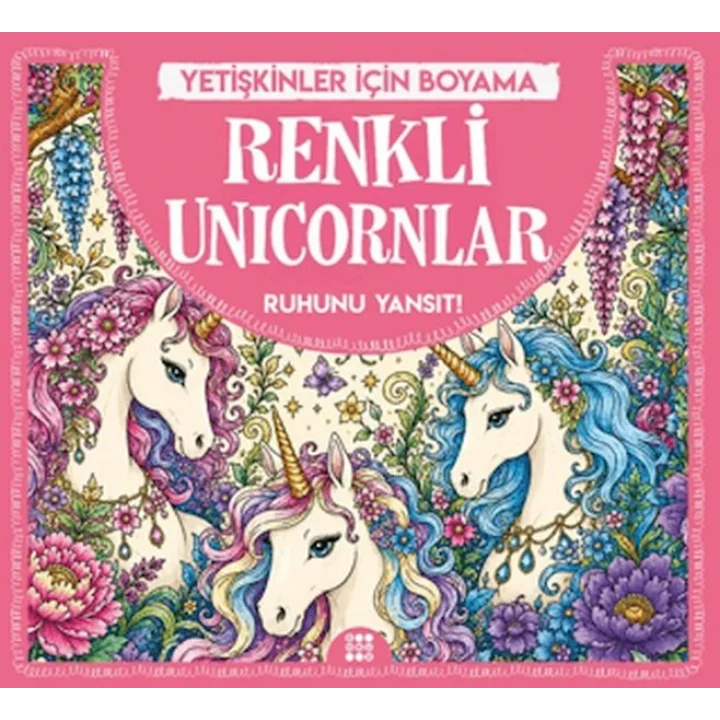 Renkli Unicornlar & Yetişkinler için Boyama