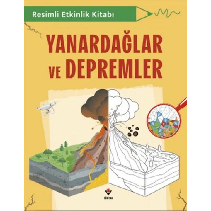 Resimli Etkinlik Kitabı - Yanardağlar ve Depremler