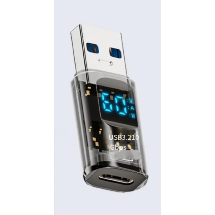 Revolution USB 3.2 to Type C Dönüştürücü 60W Hızlı Şarj 10Gbps Veri Transferi Dijital Ekran OTGGF