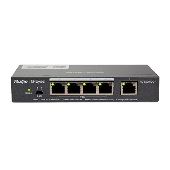 Reyee RG-ES205GC-P 5 Port 10/100/1000 Mbps Gigabit Switch