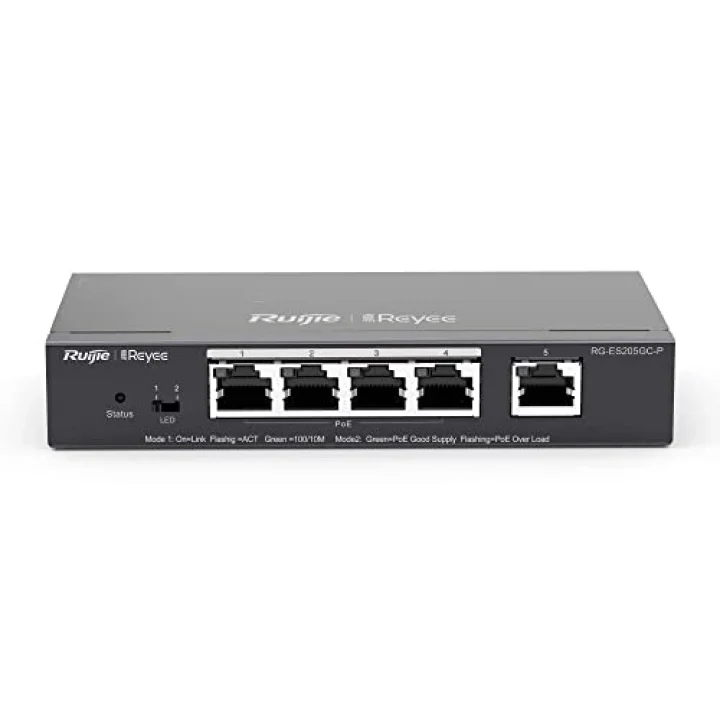 Reyee RG-ES205GC-P 5 Port 10/100/1000 Mbps Gigabit Switch