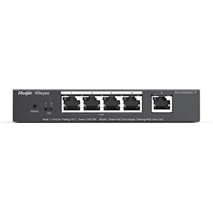 Reyee RG-ES205GC-P 5 Port 10/100/1000 Mbps Gigabit Switch