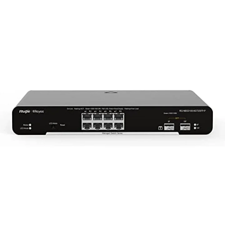 Reyee RG-NBS3100-8GT2SFP-P 8 Port Gigabit Yönetilebilir Switch