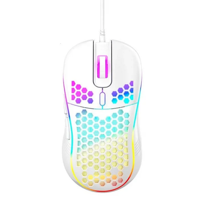 RGB Led Işıklı 6 Tuşlu 7200DPI Gaming Oyuncu Mouse Beyaz