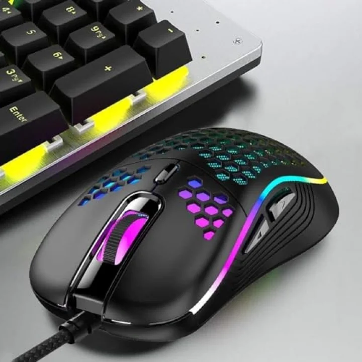 RGB Led Işıklı 6 Tuşlu 7200DPI Gaming Oyuncu Mouse Siyah