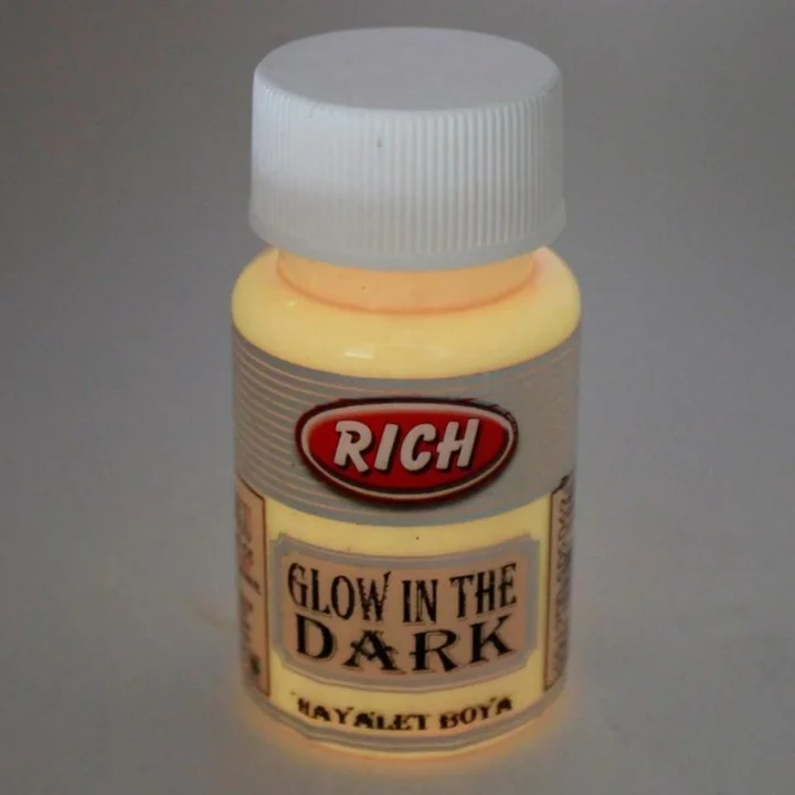 Mey İthalat® Rich 11295 Turuncu Karanlıkta Parlayan Hayalet Boya 50 cc
