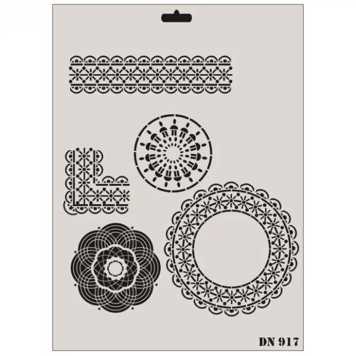 Mey İthalat® Rich Dantel Seri DN-917 Stencil 35x25 cm