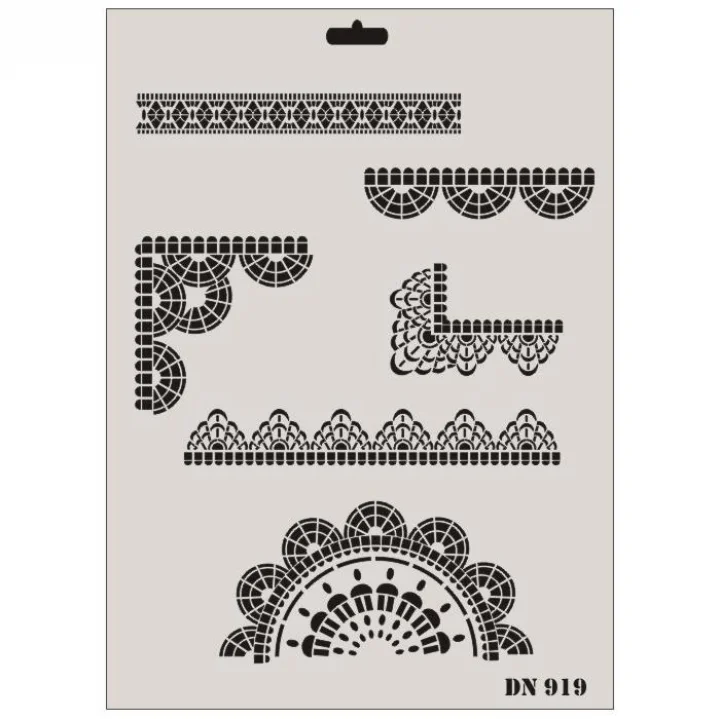 Mey İthalat® Rich Dantel Seri DN-919 Stencil 35x25 cm