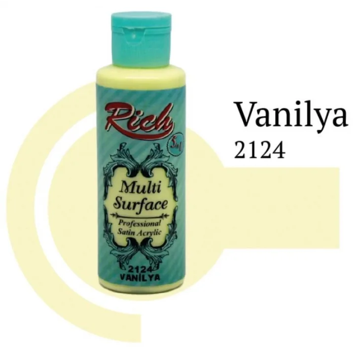 Mey İthalat® Rich Multi Surface 2124 Vanilya Akrilik Boya 120 cc