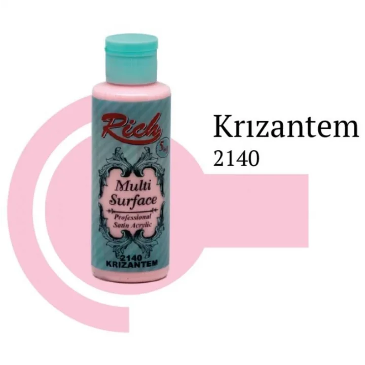 Mey İthalat® Rich Multi Surface 2140 Krızantem Akrilik Boya 120 cc