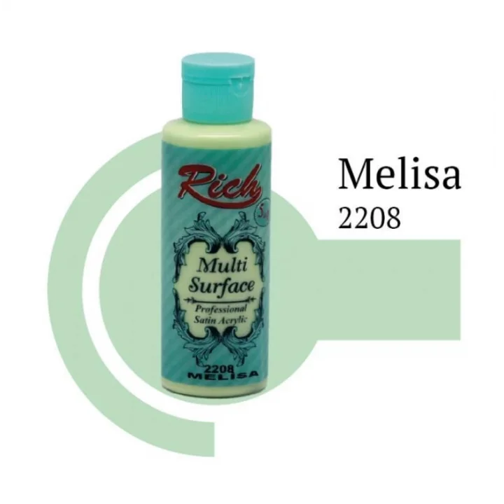 Mey İthalat® Rich Multi Surface 2208 Melisa Akrilik Boya 120 cc