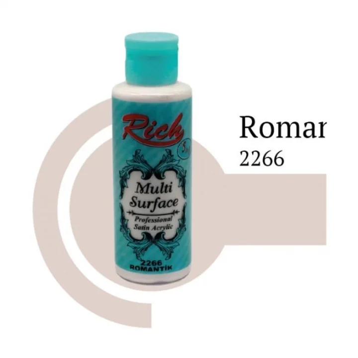 Mey İthalat® Rich Multi Surface 2266 Romantik Akrilik Boya 130 cc