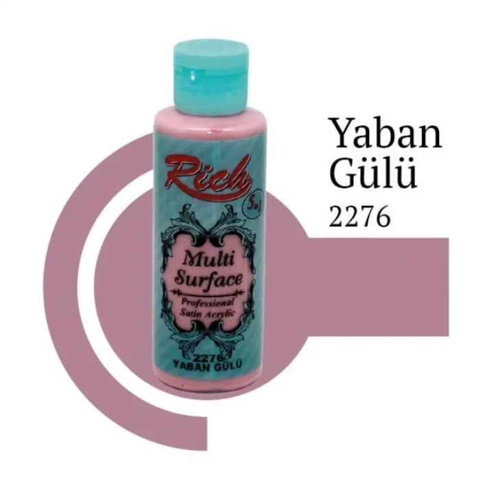 Mey İthalat® Rich Multi Surface 2276 Yaban Gülü Akrilik Boya 120 cc