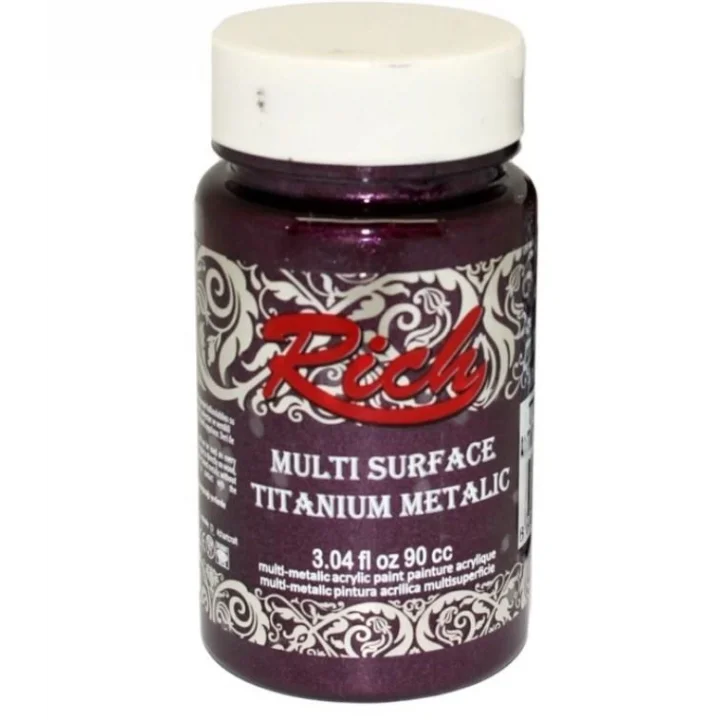 Mey İthalat® Rich Multi Surface Titanium 2560 Antik Mürdüm Metalik 90 cc