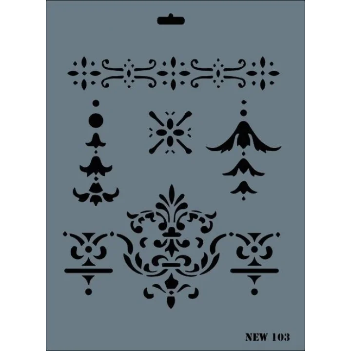 Mey İthalat® Rich New Seri N-103 Stencil 35x25 cm