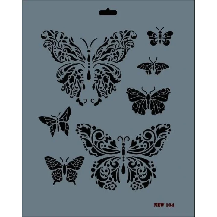 Mey İthalat® Rich New Seri N-104 Stencil 35x25 cm