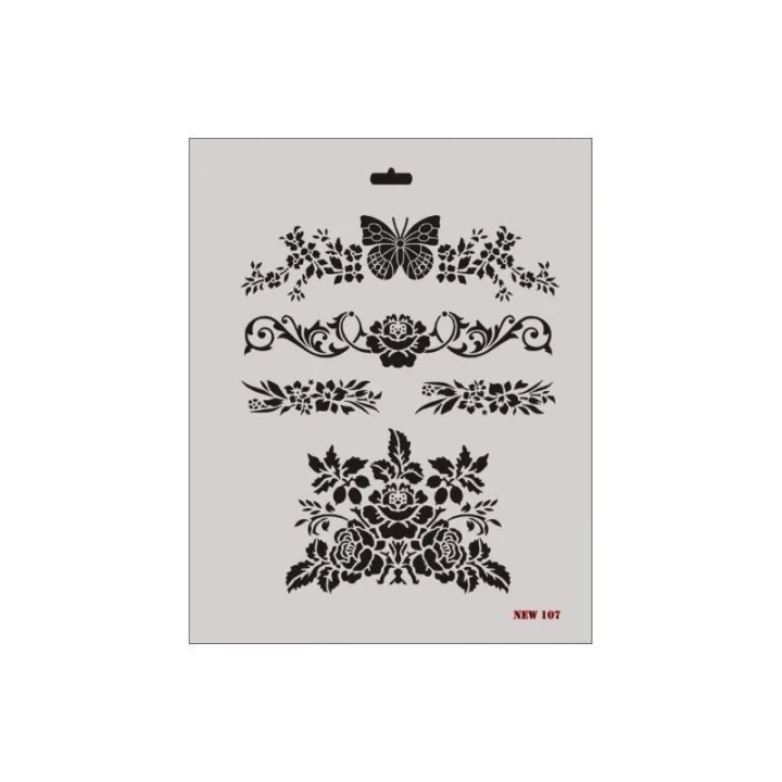 Mey İthalat® Rich New Seri N-107 Stencil 35x25 cm