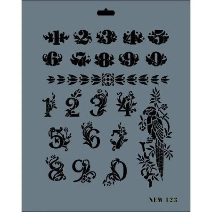 Mey İthalat® Rich New Seri N-123 Stencil 35x25 cm