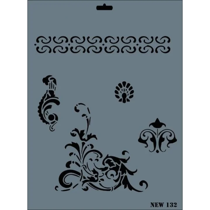 Mey İthalat® Rich New Seri N-132 Stencil 35x25 cm