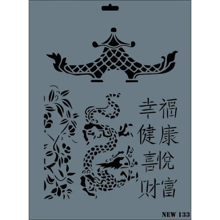 Mey İthalat® Rich New Seri N-133 Stencil 35x25 cm